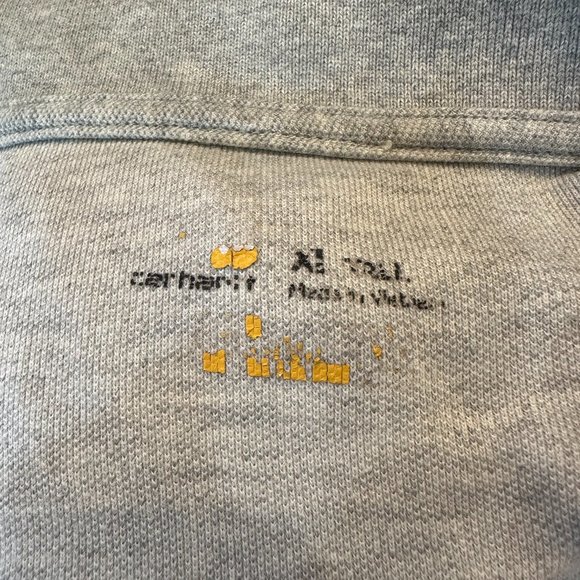 Men's Carhartt Grey Single Front Pocket‎ Polo Shirt Size XL - Picture 4 of 5